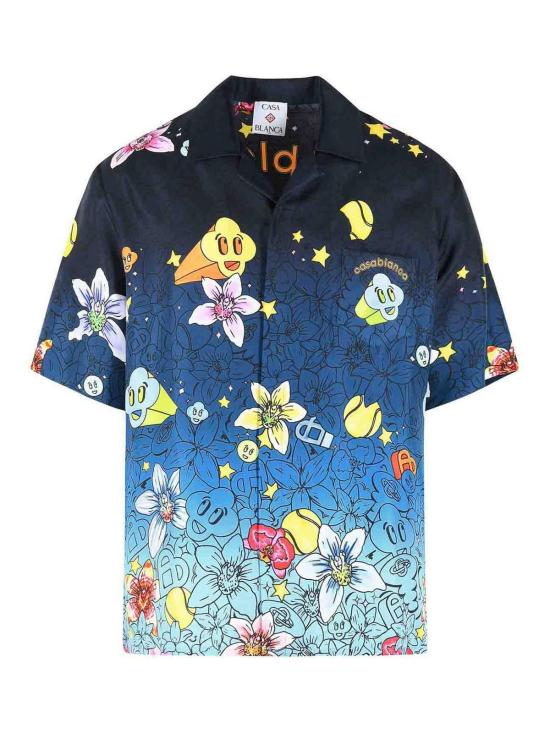 26SS 카사블랑카 반팔 셔츠 MSS26SH00303 Blue