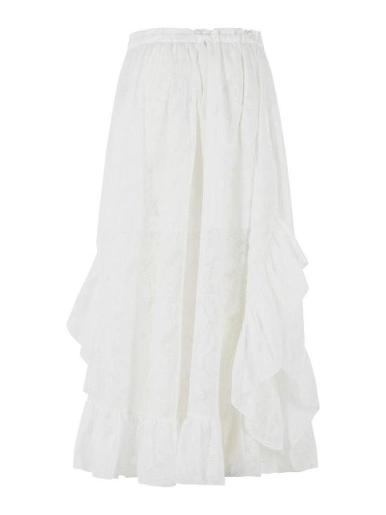 26SS 짐머만 미디 스커트 5770SRS263 White - ZIMMERMANN