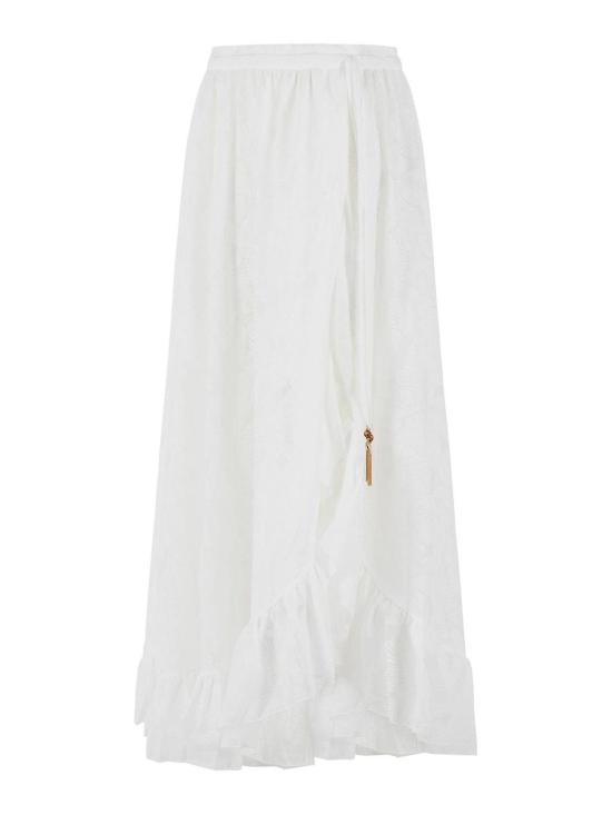 26SS 짐머만 미디 스커트 5770SRS263 White - ZIMMERMANN