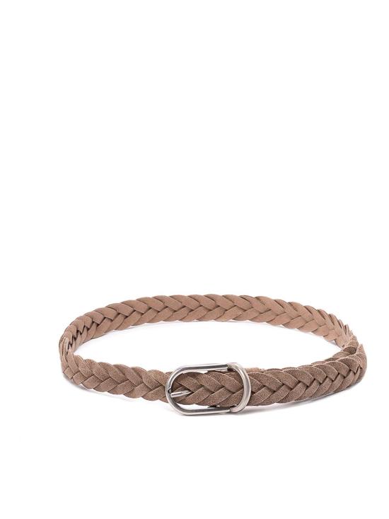 26SS 브루넬로 쿠치넬리 가죽 벨트 MAURP333C4298 Grey