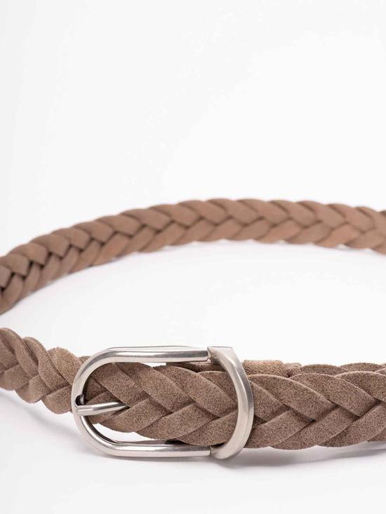 26SS 브루넬로 쿠치넬리 가죽 벨트 MAURP333C4298 Grey - BRUNELLO CUCINELLI