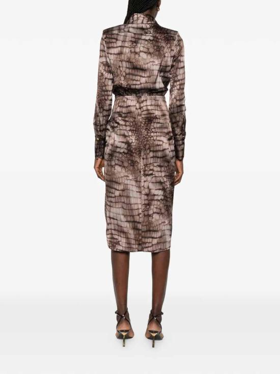 26SS 엘리자베타프랜치 미디 스커트 AB89261E2644 Brown - ELISABETTA FRANCHI