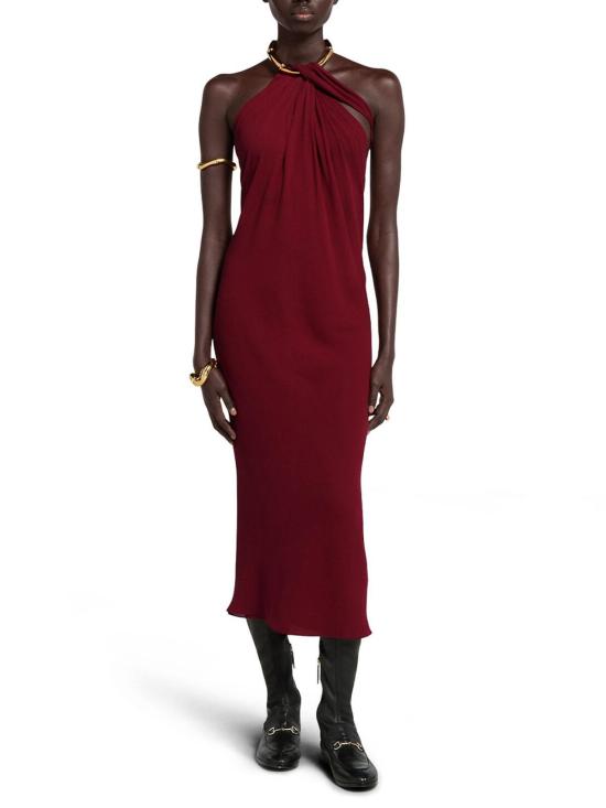 25SS 구찌 미디 스커트 830225ZASSJ6052 Red - GUCCI