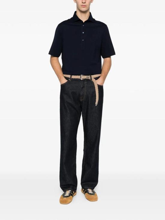 26SS 브루넬로 쿠치넬리 폴로 티셔츠 M0B133915C6134 Blue - BRUNELLO CUCINELLI