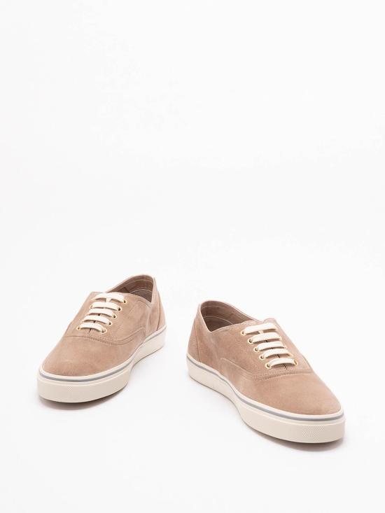 26SS 브루넬로 쿠치넬리 리버스 카프스킨 스니커즈 MZUPIGZ334CMZ39 Grey - BRUNELLO CUCINELLI