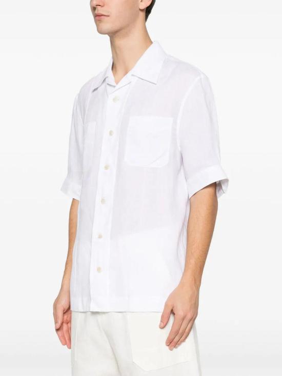 26SS 브루넬로 쿠치넬리 반팔 셔츠 MM6840619C001 White - BRUNELLO CUCINELLI