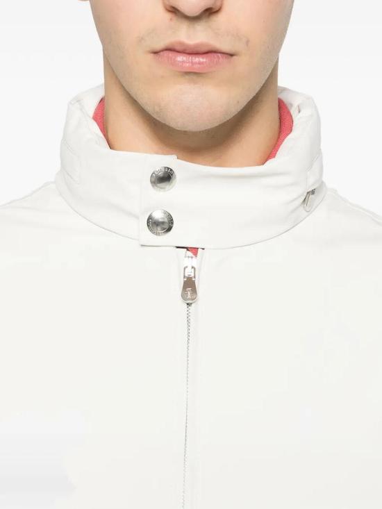 26SS 브루넬로 쿠치넬리 봄버 자켓 MZ4266525C1849 White - BRUNELLO CUCINELLI
