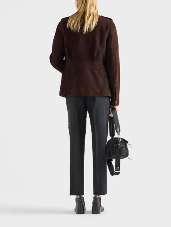 26SS 프라다 가죽 자켓 58A270162OSOOOF0201 Beige - PRADA