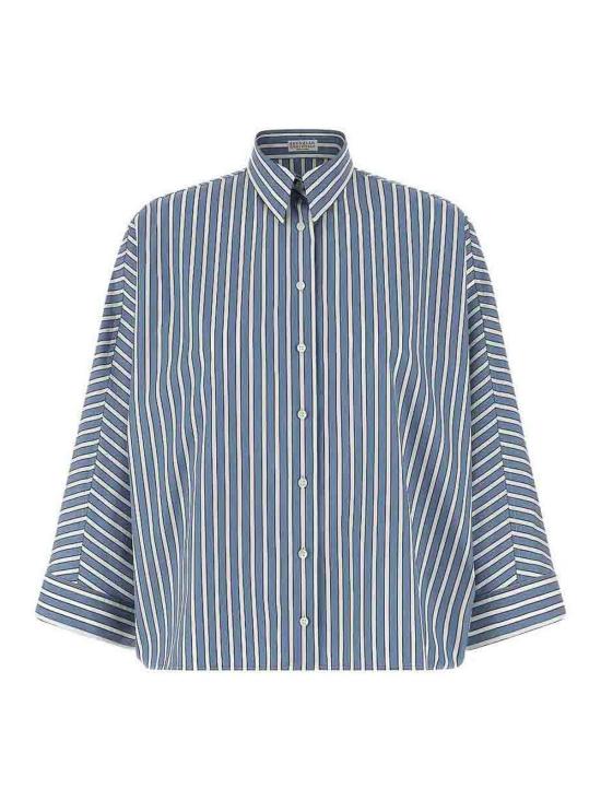 26SS 브루넬로 쿠치넬리 셔츠 MH749MX716C001 Light Blue