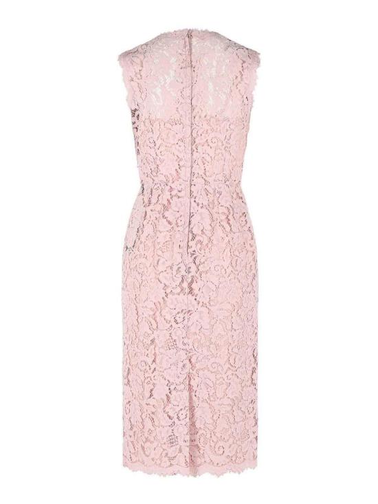 26SS 돌체앤가바나 코르도네토 레이스 드레스 F6H0ZTHLMTBF1246 Nude Neutrals - DOLCE & GABBANA