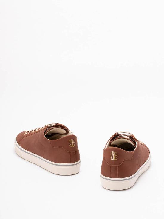 26SS 브루넬로 쿠치넬리 스니커즈 MZUSNUZ341C8207 Brown - BRUNELLO CUCINELLI