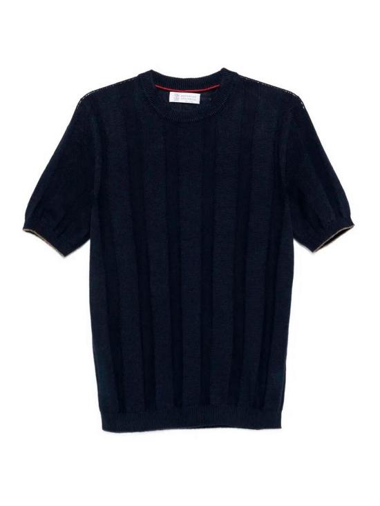 26SS 브루넬로 쿠치넬리 스웨터 M2L707800CBM73 Blue