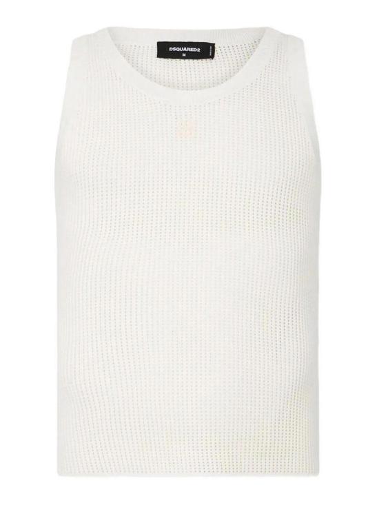 26SS 디스퀘어드2 민소매 티셔츠 S71HA1419D13219101 Cream