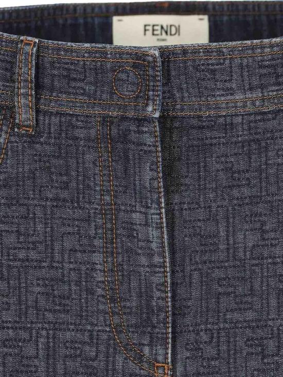 26SS 펜디 미디 스커트 FLQ604AW82F1UKI Denim - FENDI