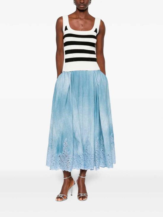 26SS 에르마노 설비노 민소매 티셔츠 D485L300IFDA4802 White - ERMANNO SCERVINO