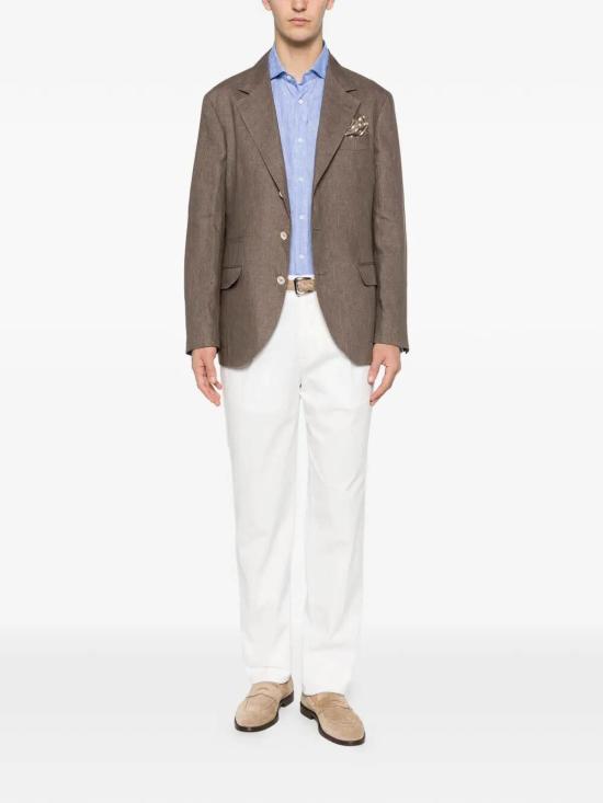 26SS 브루넬로 쿠치넬리 이지 핏 셔츠 MM6840627C106 - BRUNELLO CUCINELLI