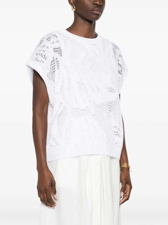 26SS 브루넬로 쿠치넬리 베스트 MDT771010C159 White - BRUNELLO CUCINELLI