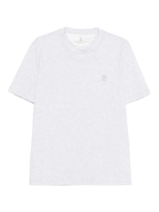 26SS 브루넬로 쿠치넬리 반팔 티셔츠 M0B131328GCKP33 Light Grey