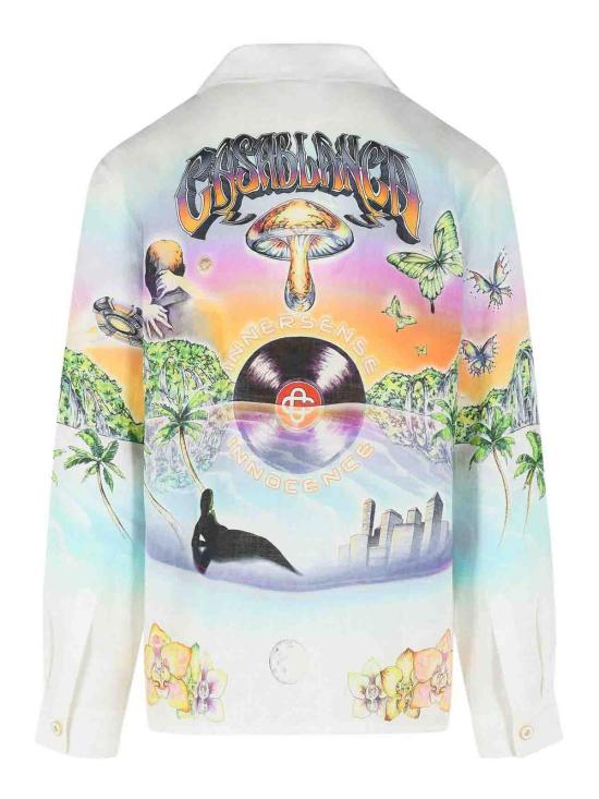 26SS 카사블랑카 긴팔 셔츠 MSS26SH00605 White - CASABLANCA