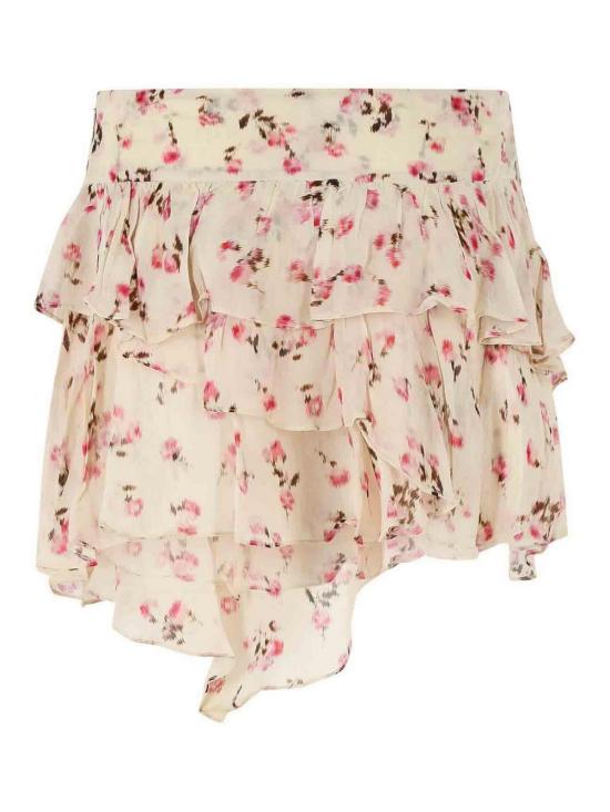 26SS 이자벨마랑 미디 스커트 JU0486FAD1J08E90BE Beige - ISABEL MARANT