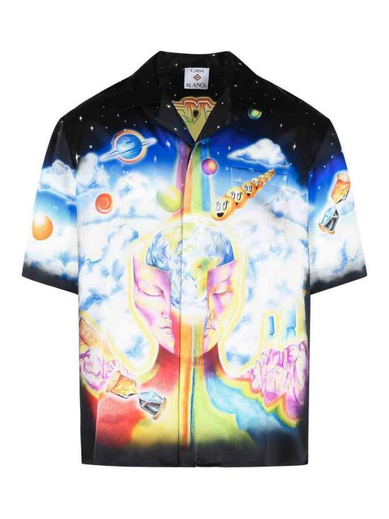 26SS 카사블랑카 반팔 셔츠 MSP26SH00307 Black