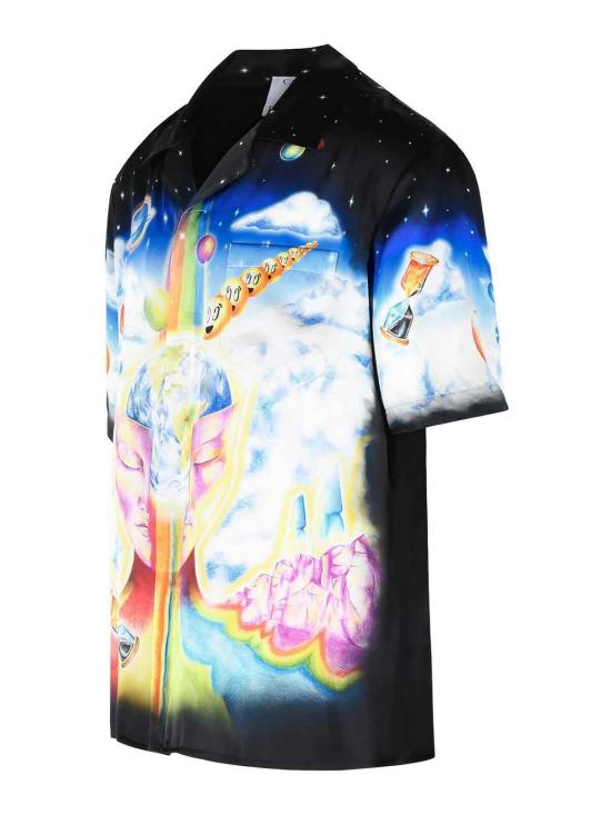 26SS 카사블랑카 반팔 셔츠 MSP26SH00307 Black - CASABLANCA