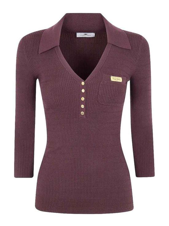 26SS 엘리자베타프랜치 반팔 티셔츠 MK86B61E2644 Brown