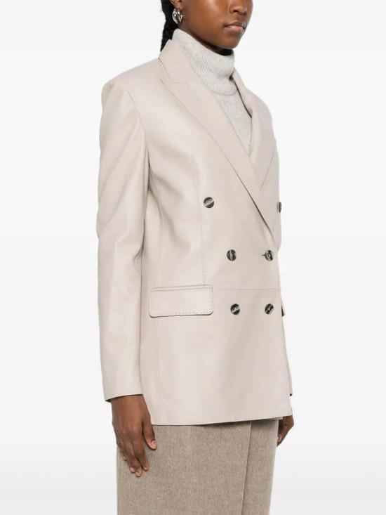 25FW 딸리아토레 가죽 자켓 JOSIEAICHI250225I354 Taupe - TAGLIATORE