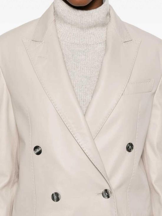 25FW 딸리아토레 가죽 자켓 JOSIEAICHI250225I354 Taupe - TAGLIATORE