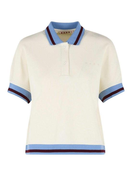 26SS 마르니 폴로 티셔츠 THJE0389LSUTC59900W08 White