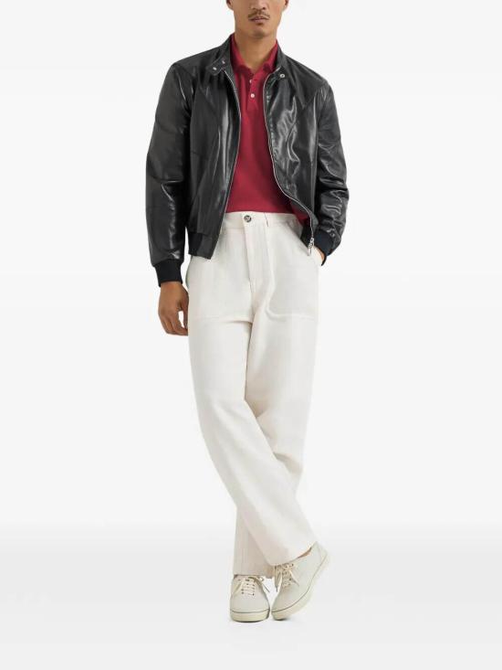 26FW 브루넬로 쿠치넬리 폴로 티셔츠 ME8548788CLL16 Red - BRUNELLO CUCINELLI