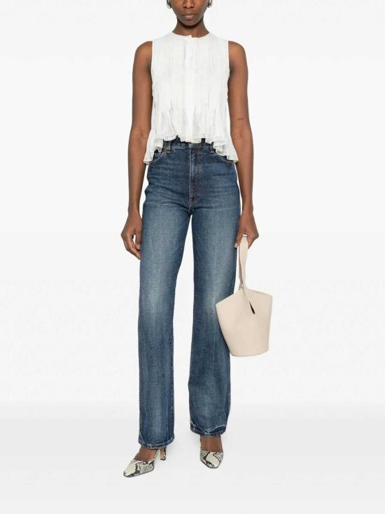 26SS 에르마노 설비노 민소매 티셔츠 D482L372APRQZ10602 White - ERMANNO SCERVINO