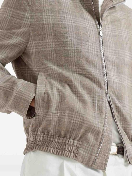 26SS 브루넬로 쿠치넬리 봄버 자켓 MZ4306580C1025 Brown - BRUNELLO CUCINELLI