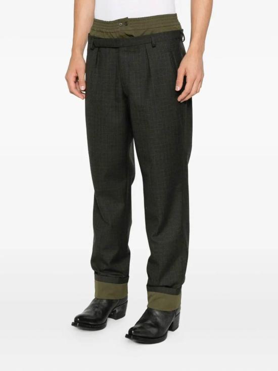 26SS 프라다 수트 팬츠 UP039818U7SOOOF0342 Dark Green - PRADA