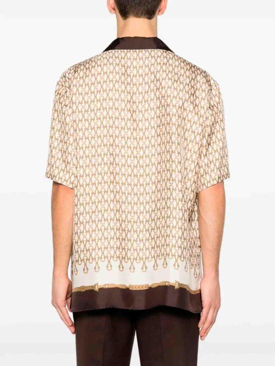 26SS 구찌 반팔 셔츠 794907ZAUIZ9549 Beige - GUCCI