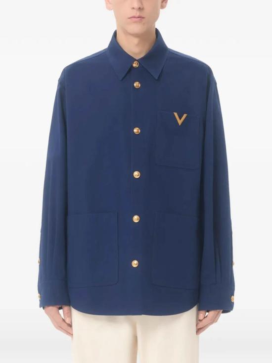 26SS 발렌티노 가라바니 긴팔 셔츠 8V3CIO11ALS788 Blue - VALENTINO GARAVANI