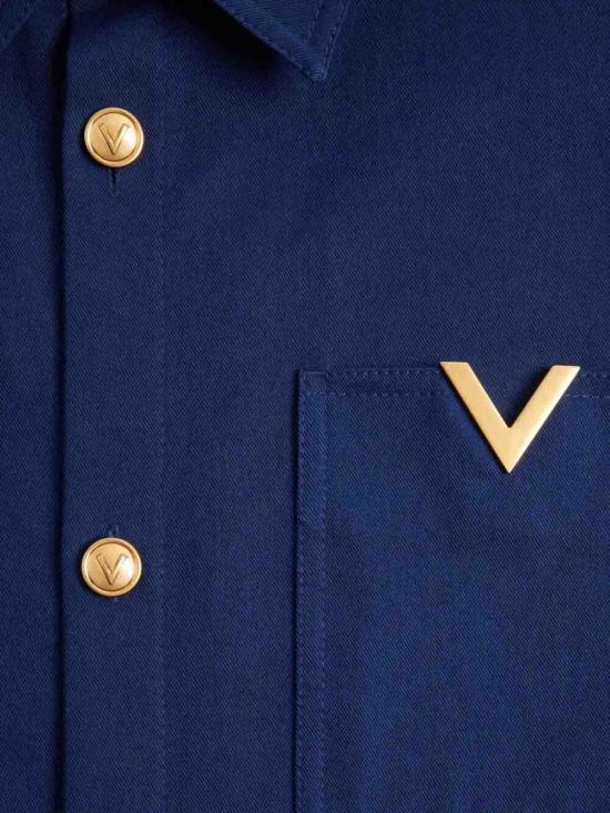 26SS 발렌티노 가라바니 긴팔 셔츠 8V3CIO11ALS788 Blue - VALENTINO GARAVANI