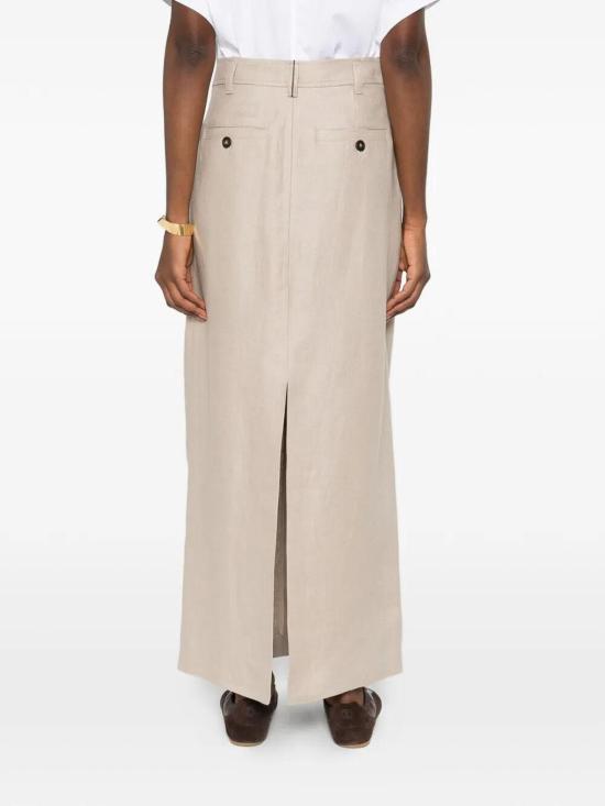 26SS 브루넬로 쿠치넬리 미디 스커트 MH527G3964C9272 Brown - BRUNELLO CUCINELLI