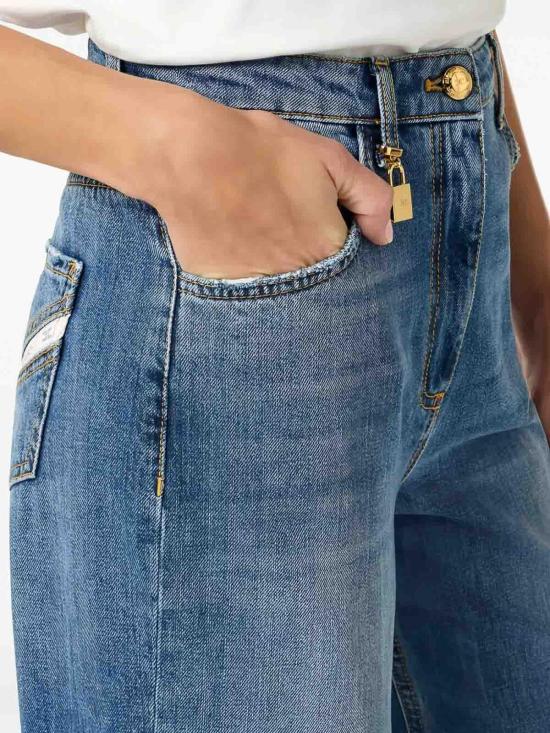 26SS 엘리자베타프랜치 스트레이트 팬츠 PJ27D61E2139 Blue - ELISABETTA FRANCHI