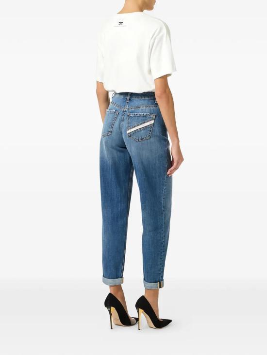 26SS 엘리자베타프랜치 스트레이트 팬츠 PJ27D61E2139 Blue - ELISABETTA FRANCHI