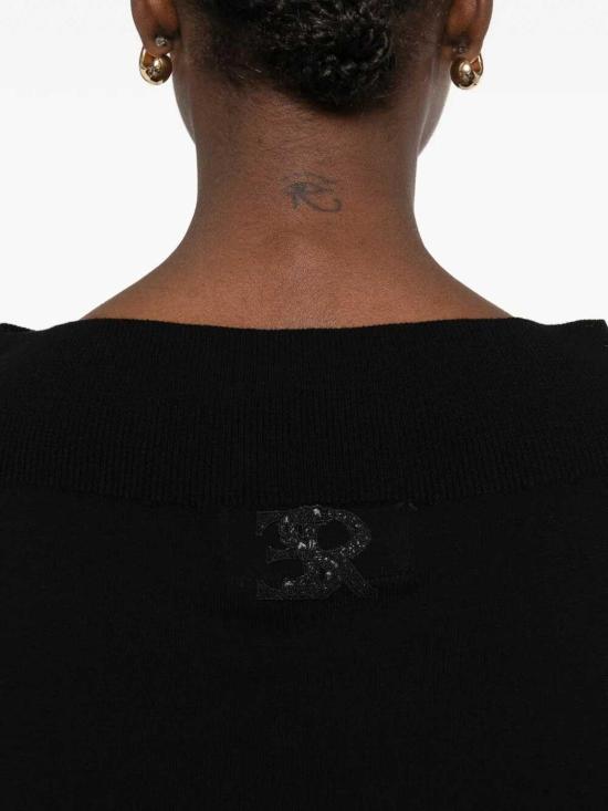 26SS 에르마노 설비노 긴팔 티셔츠 D485M309APYOJ95708 Black - ERMANNO SCERVINO