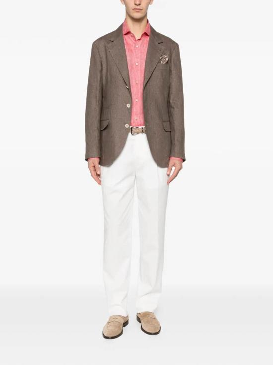 26SS 브루넬로 쿠치넬리 스트레이트 팬츠 M289LE1450C2200 Cream - BRUNELLO CUCINELLI