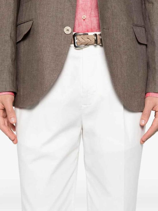 26SS 브루넬로 쿠치넬리 스트레이트 팬츠 M289LE1450C2200 Cream - BRUNELLO CUCINELLI