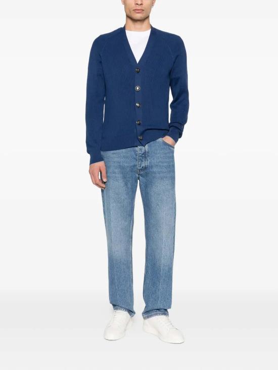 26SS 브루넬로 쿠치넬리 잉글리시 립 가디건 M29400116COZ76 Grey - BRUNELLO CUCINELLI