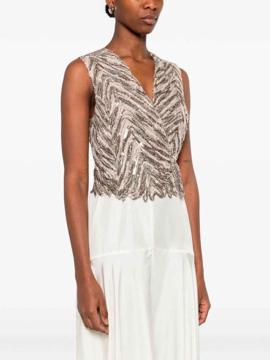 26SS 브루넬로 쿠치넬리 베스트 MCWR07606CJ13 Brown - BRUNELLO CUCINELLI