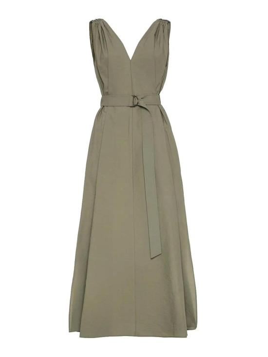 26SS 브루넬로 쿠치넬리 미디 스커트 M0F79A5092C3066 Green