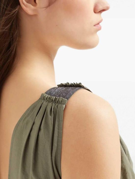 26SS 브루넬로 쿠치넬리 미디 스커트 M0F79A5092C3066 Green - BRUNELLO CUCINELLI