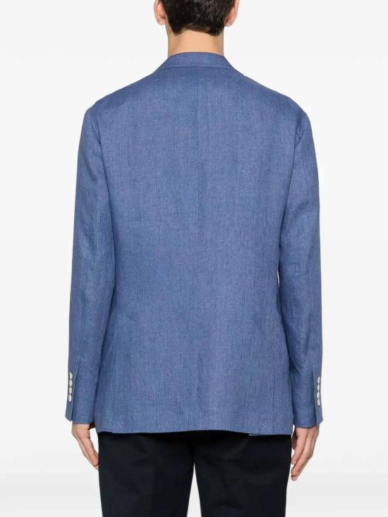 26SS 브루넬로 쿠치넬리 리넨 디컨스트럭티드 재킷 MB4307BTDC013 Denim - BRUNELLO CUCINELLI