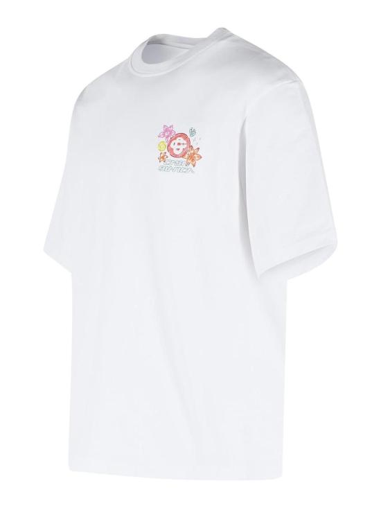 26SS 카사블랑카 반팔 티셔츠 MSS26JTS04413 White - CASABLANCA