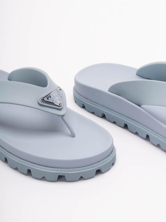 26SS 프라다 러버 통 샌들 1Y420N3LKKF020F0012 Light Blue - PRADA